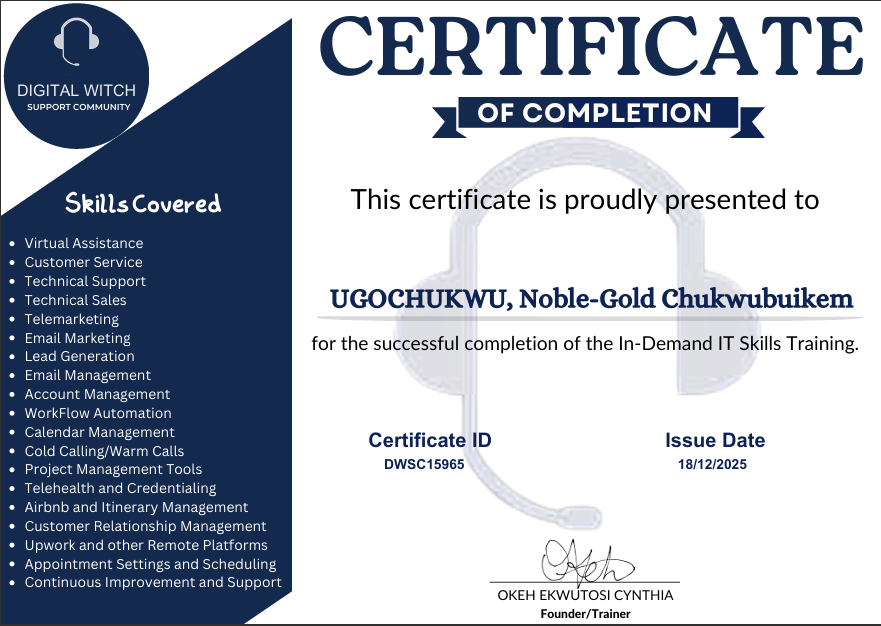 In-Demand IT Skills Certificate
